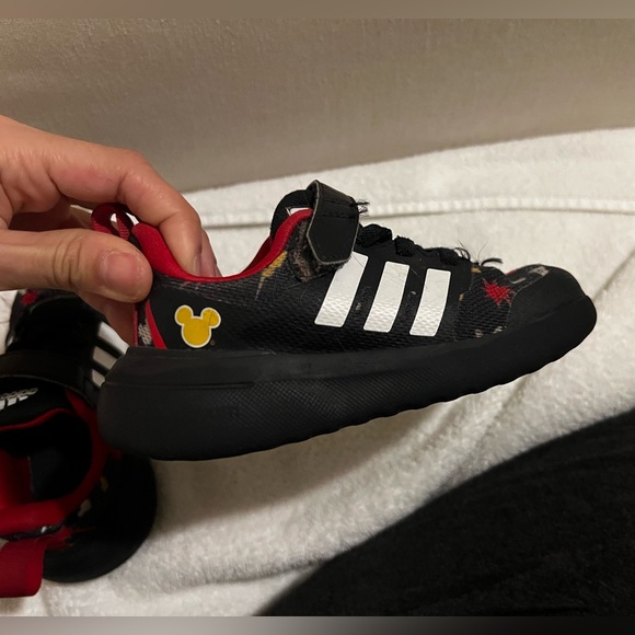 Boy's Shoes adidas Kids Fortarun 2.0 Mickey Mouse Elastic Size 7K - Picture 10 of 16